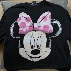 NWT Zara Minnie Mouse balloon crew neck sweatshirt